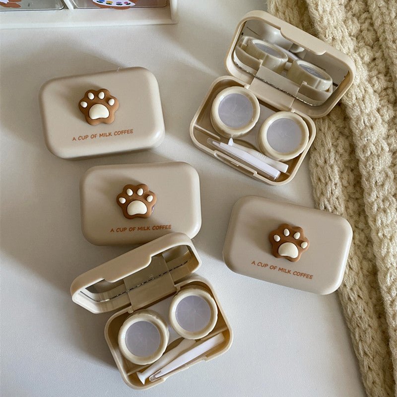 Milktea Colored Contact Lens Case - BEAUEYE (UK)