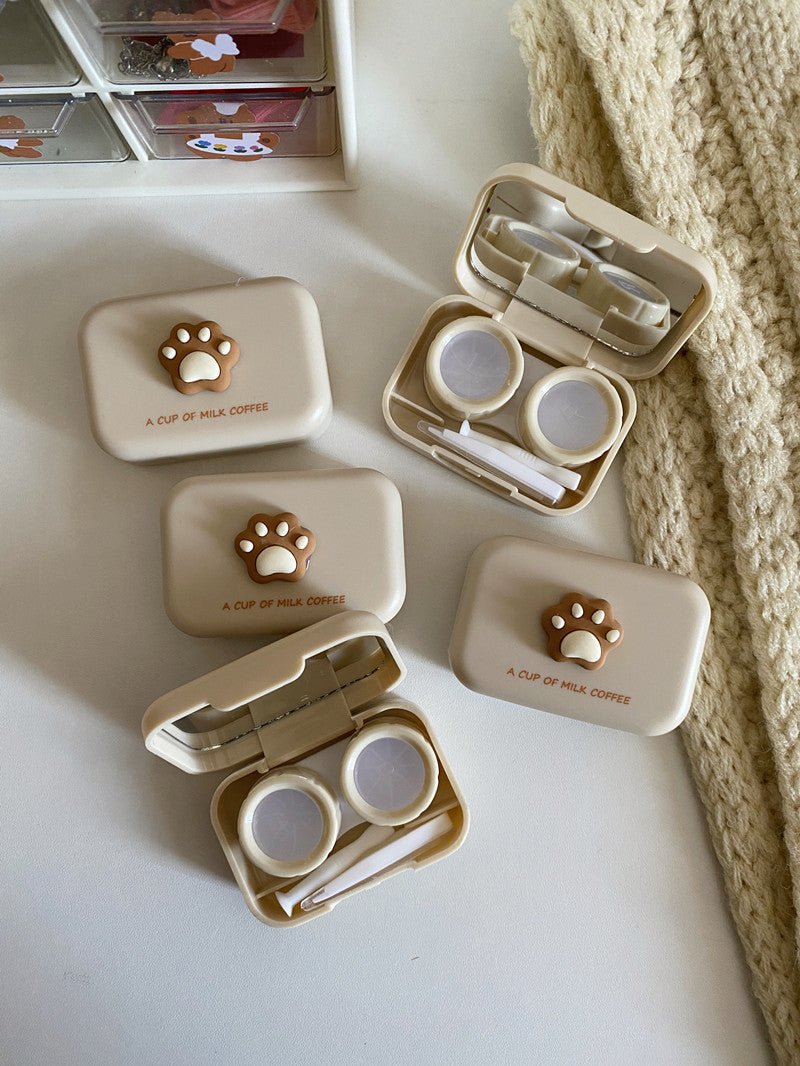 Milktea Colored Contact Lens Case - BEAUEYE (UK)