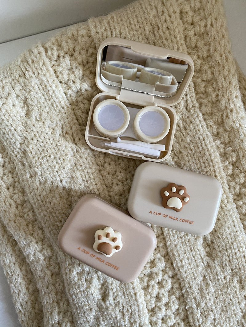 Milktea Colored Contact Lens Case - BEAUEYE (UK)