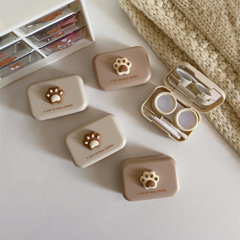 Milktea Colored Contact Lens Case - BEAUEYE (UK)