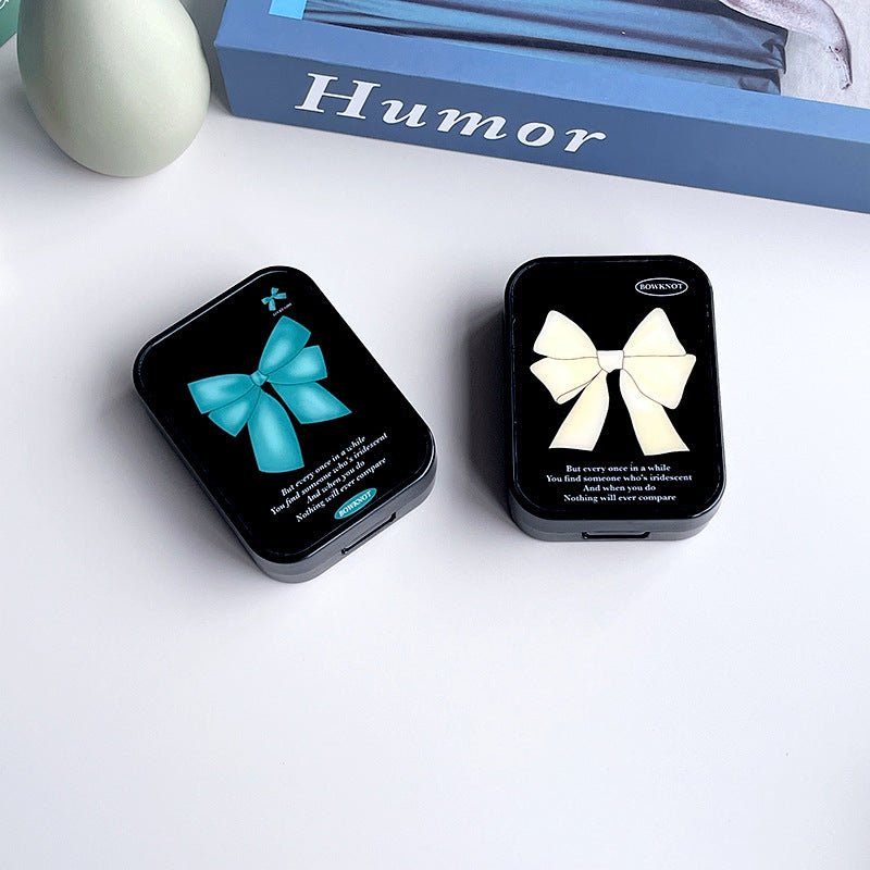 Minimalist Bowknot Colored Contact Lens Case - BEAUEYE (UK)