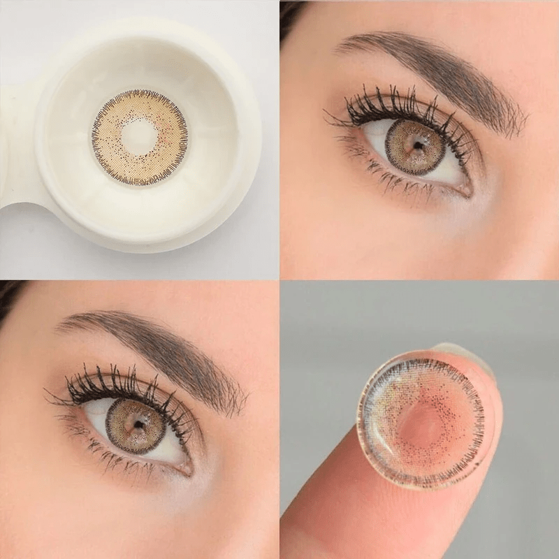 Natural Avela Brown Coloured Contact Lenses - BEAUEYE (UK) Main image