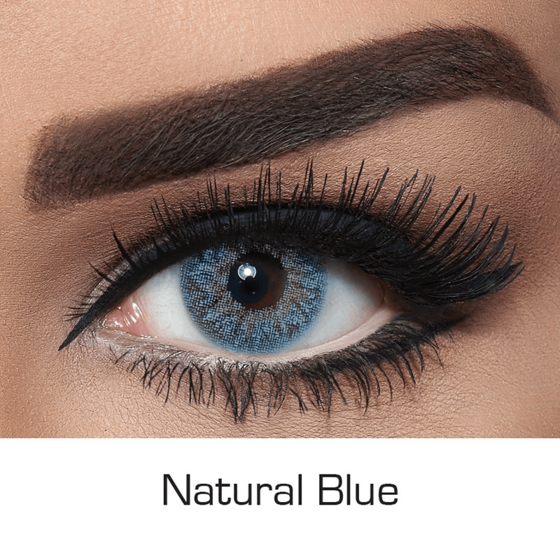 NATURAL BLUE Coloured Contact Lenses Secondary image