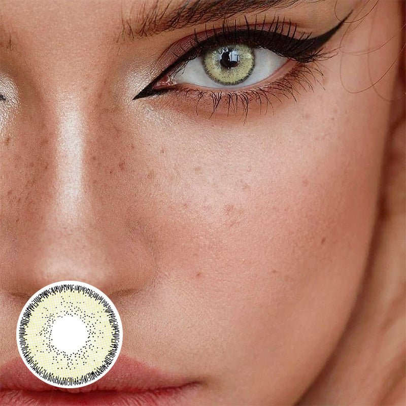 Natural Colors MEL Yellow Coloured Contact Lenses - BEAUEYE (UK) Main image