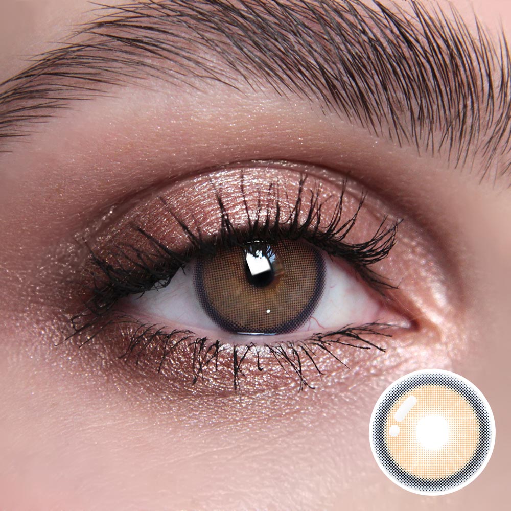 Neala Brown Prescription Coloured Contact Lenses Secondary image