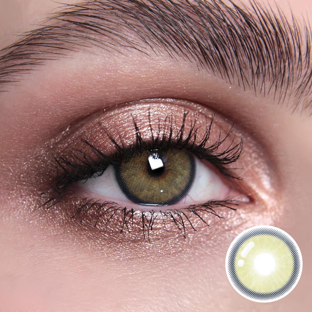 Neala Green Prescription Coloured Contact Lenses - BEAUEYE (UK)