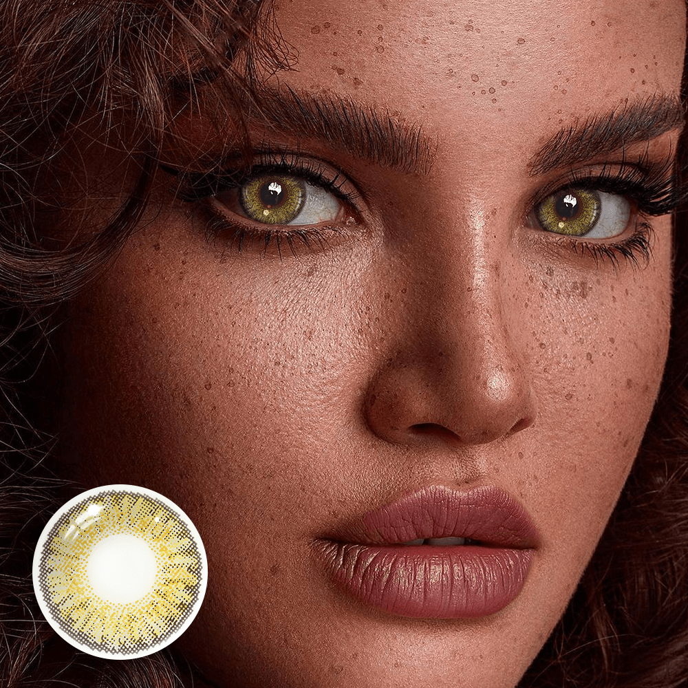 New 3-Tone Brown Prescription Coloured Contact Lenses Secondary image