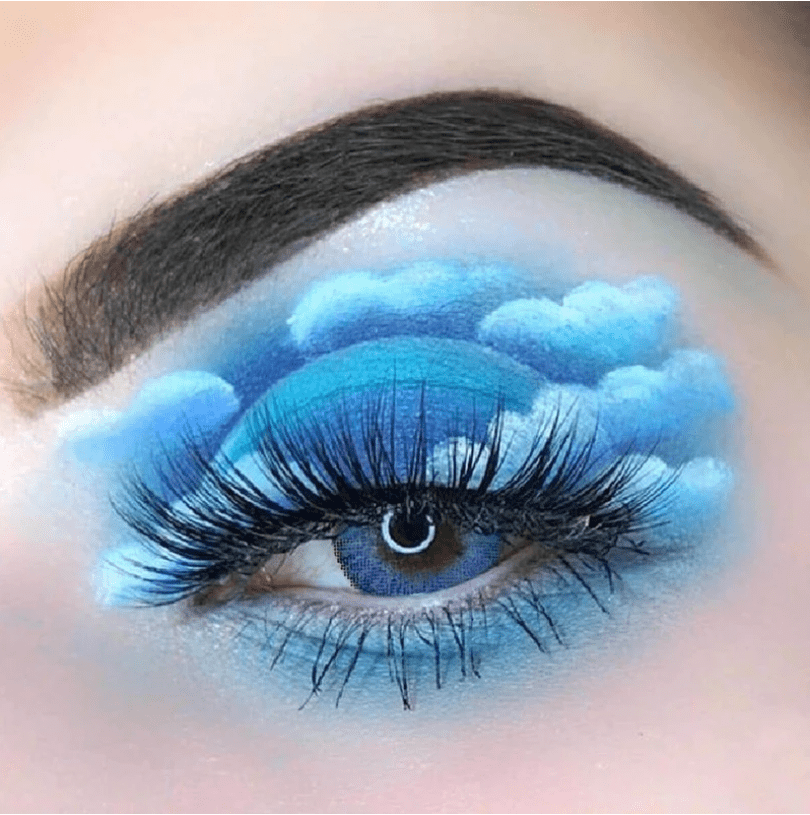 New 3 - Tone Gem Blue Prescription Coloured Contact Lenses - BEAUEYE (UK) Main image
