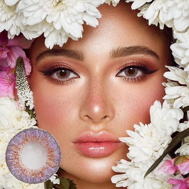 Niesha Purple Coloured Contact Lenses - BEAUEYE (UK) Main image