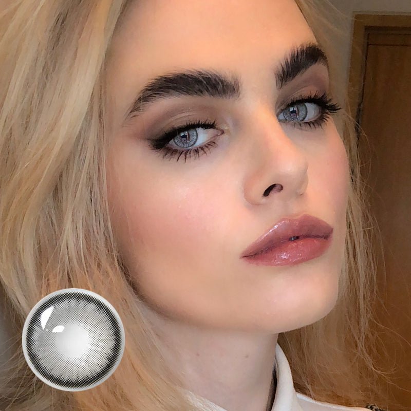 Norko Gray Prescription Coloured Contact Lenses Secondary image