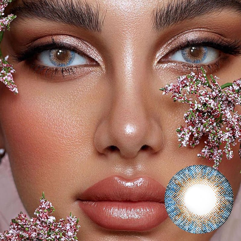 Ocean Blue Coloured Contact Lenses - BEAUEYE (UK) Main image