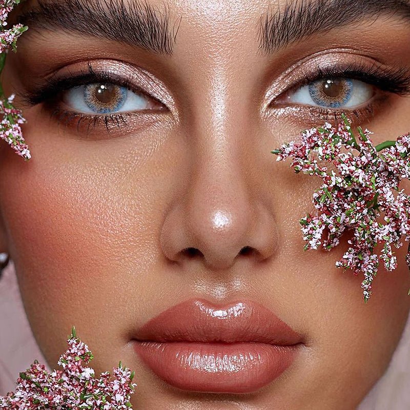 Ocean Blue Coloured Contact Lenses Secondary image