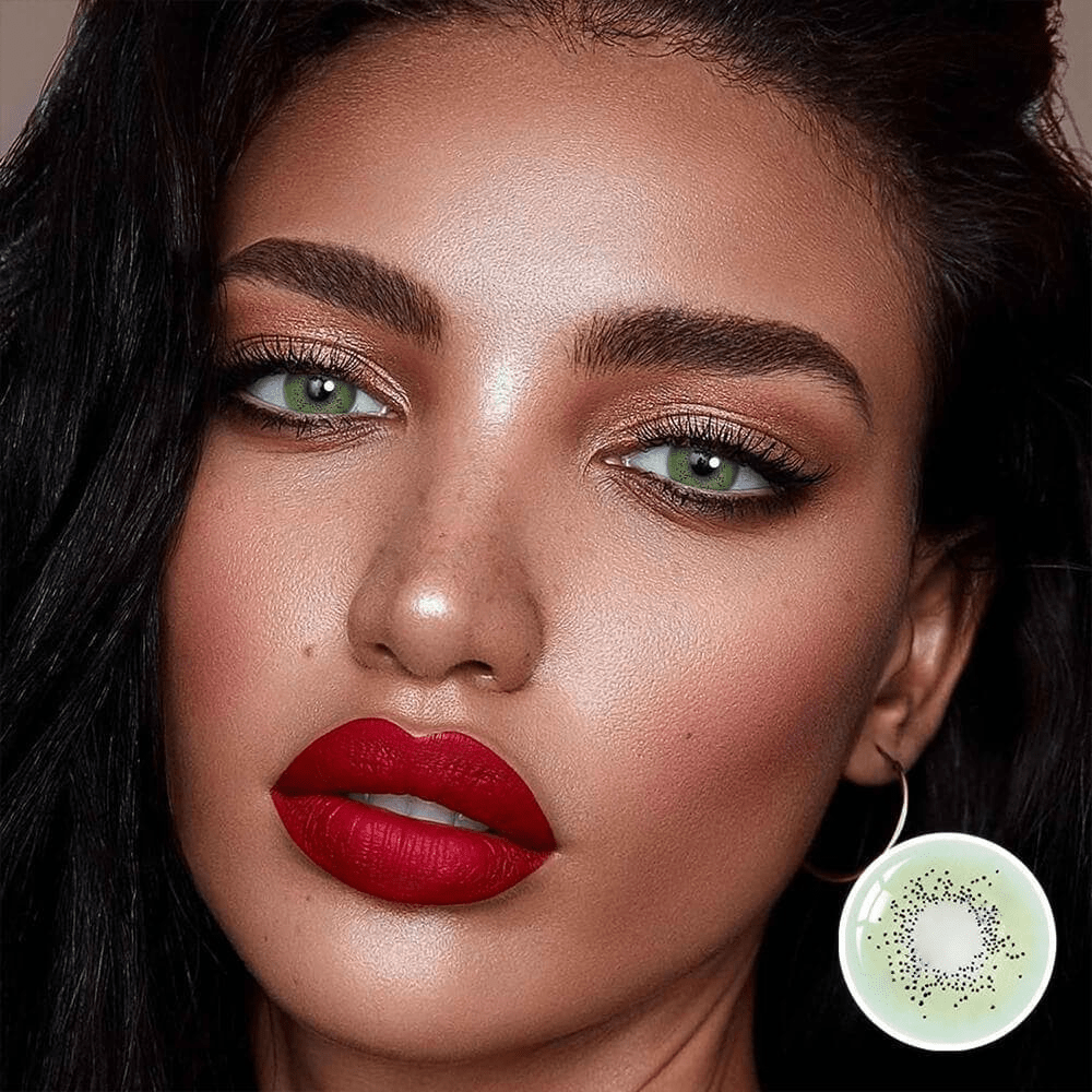 Ocean Green Prescription Coloured Contact Lenses Secondary image