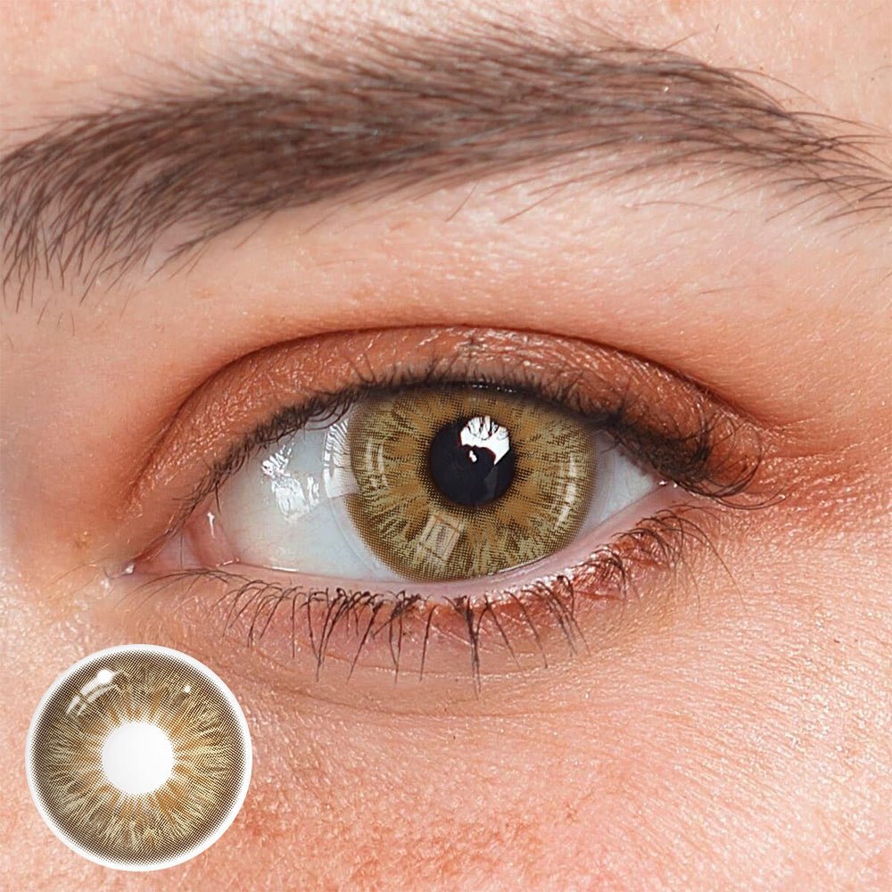 Olivia Brown Coloured Contact Lenses - BEAUEYE (UK) Main image