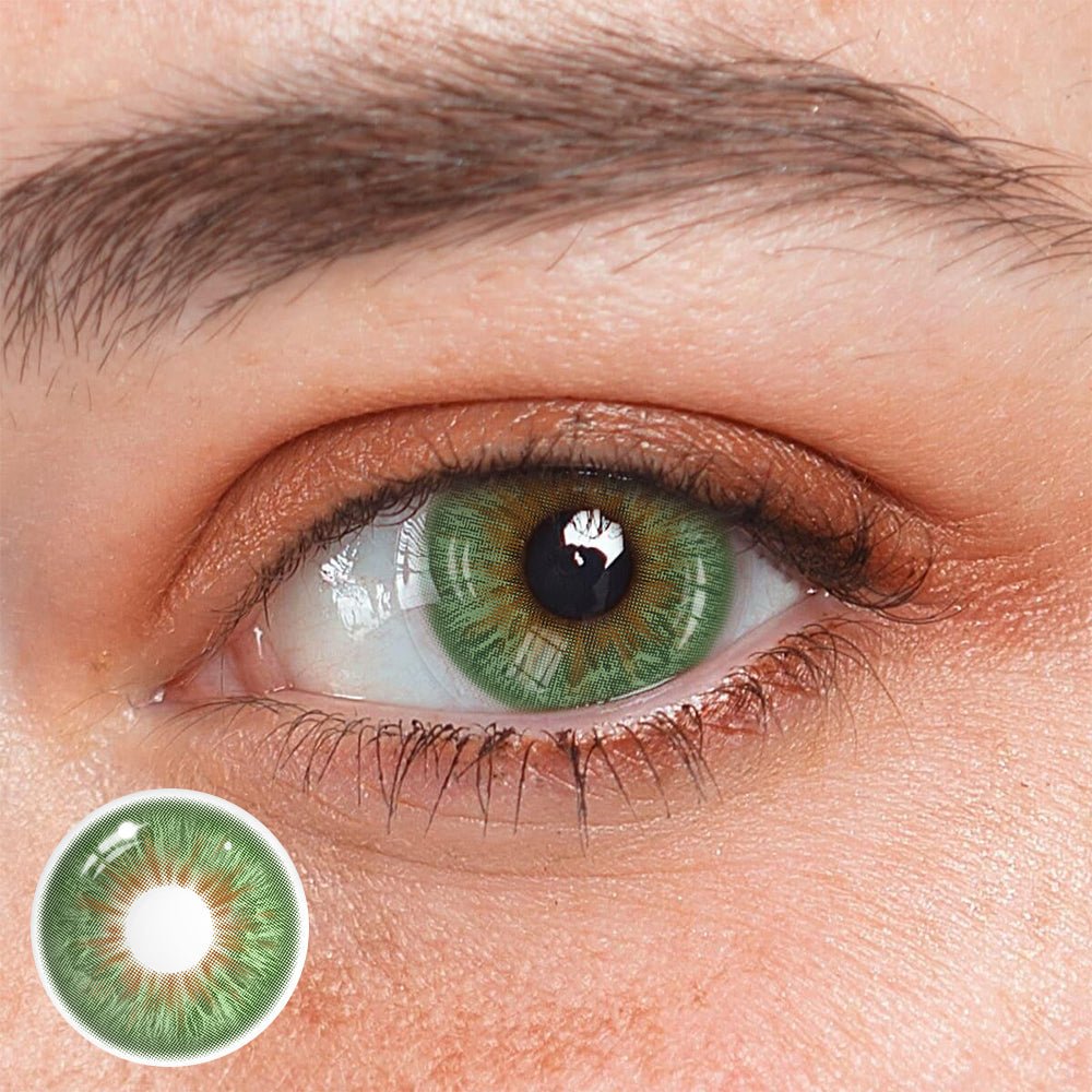 Olivia Green Coloured Contact Lenses - BEAUEYE (UK) Main image