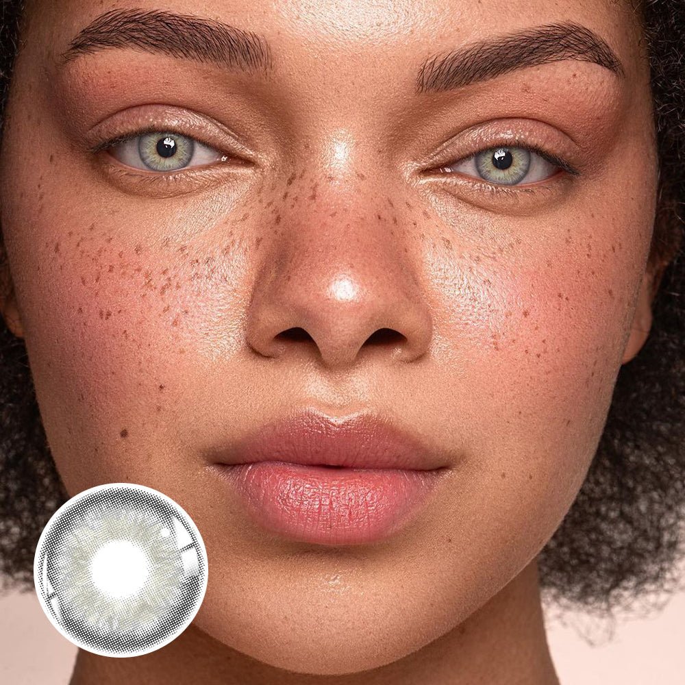 Paloma Saturn Grey Prescription Coloured Contact Lenses Secondary image