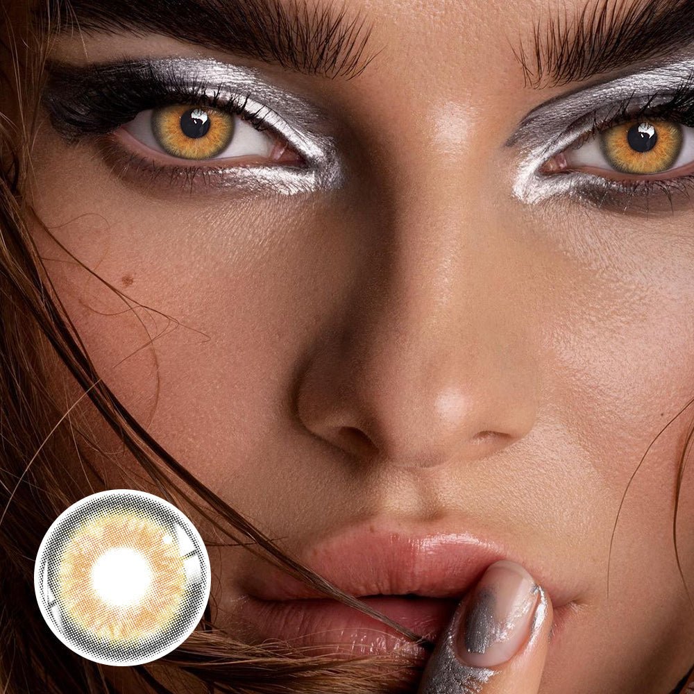 Paloma Venus Khaki Brown Prescription Coloured Contact Lenses Secondary image