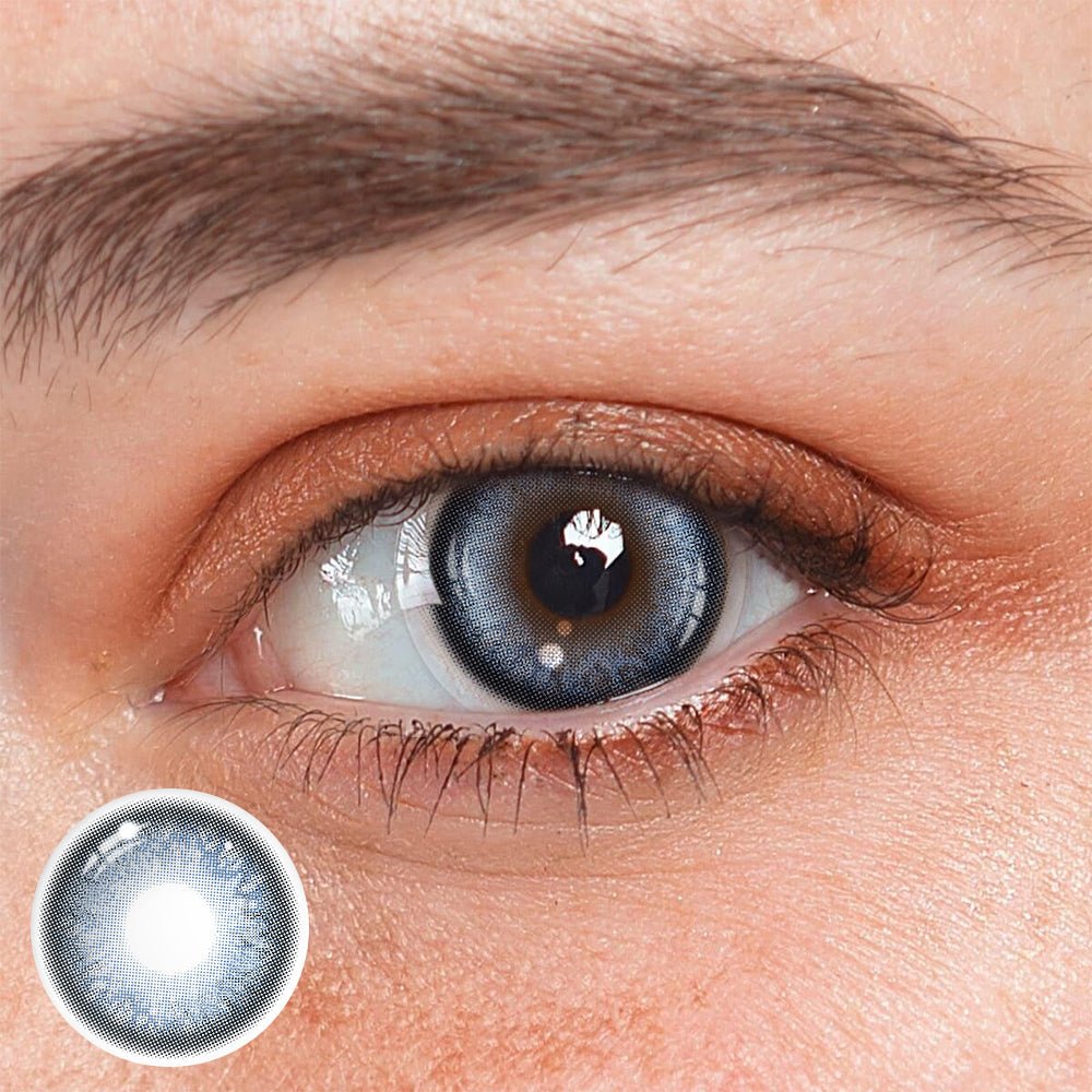 Penina Blue Prescription Coloured Contact Lenses - BEAUEYE (UK) Main image