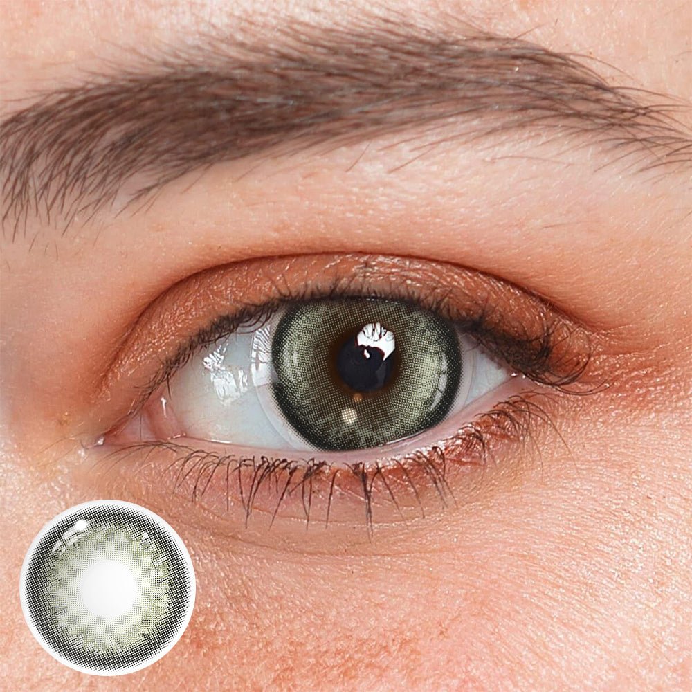Penina Green Prescription Coloured Contact Lenses - BEAUEYE (UK) Main image