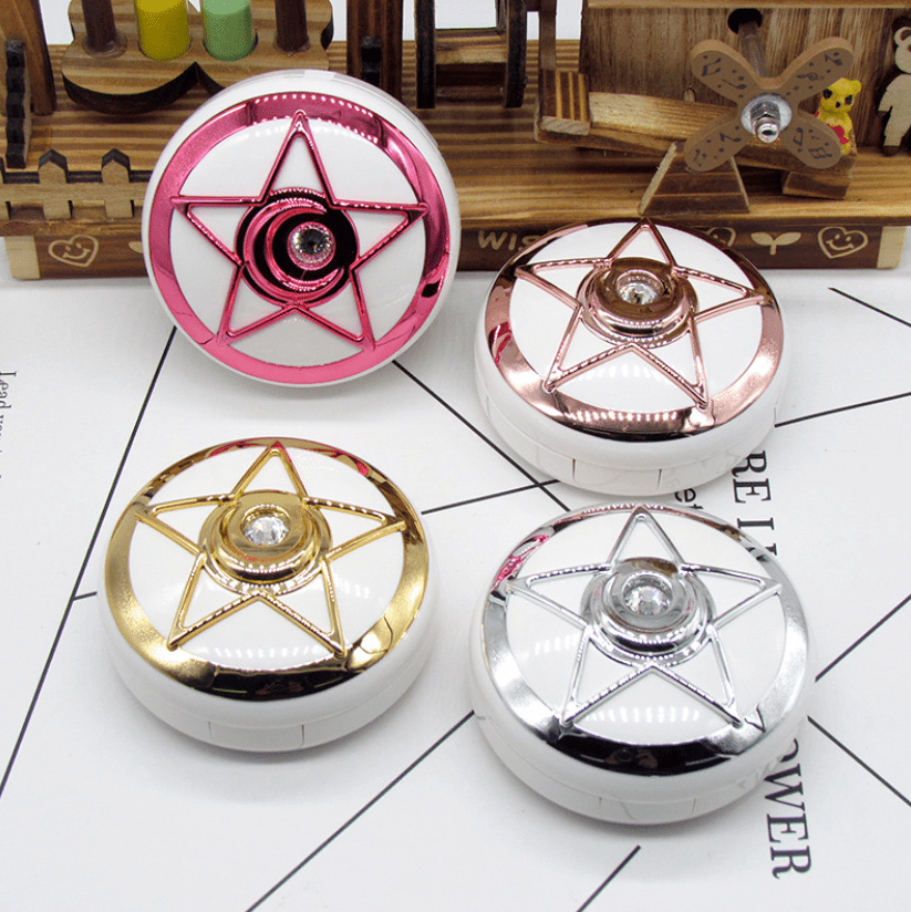 Pentagonal Star Drill Multicolor Colored Contact Lens Case - BEAUEYE (UK) Main image