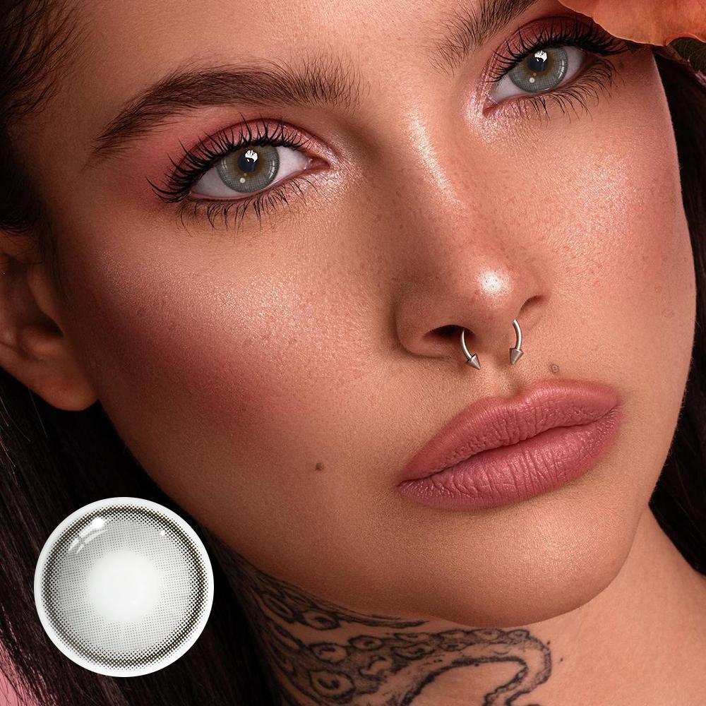 Perhonen Gray Coloured Contact Lenses Secondary image