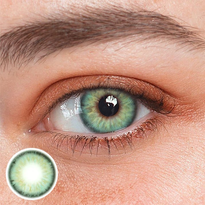 Perla Green Prescription Coloured Contact Lenses - BEAUEYE (UK) Main image
