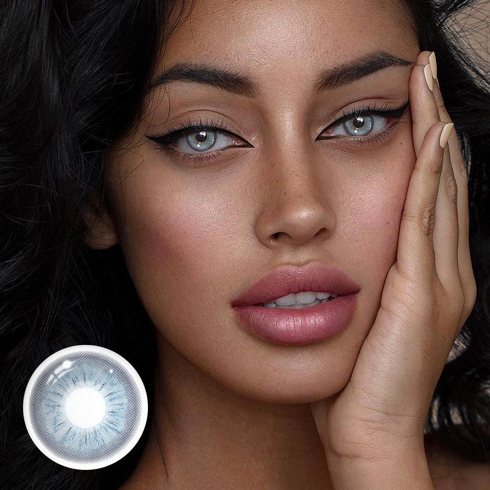 Perola Blue Coloured Contact Lenses Secondary image
