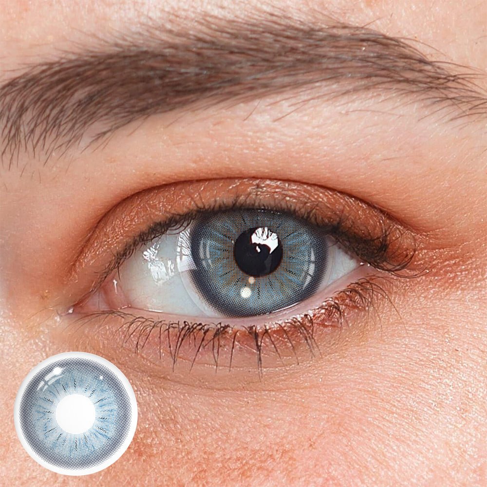 Perola Blue Coloured Contact Lenses - BEAUEYE (UK) Main image