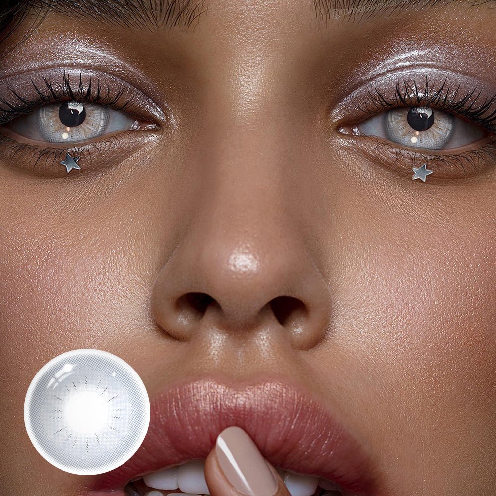 Perola Light Gray Coloured Contact Lenses Secondary image