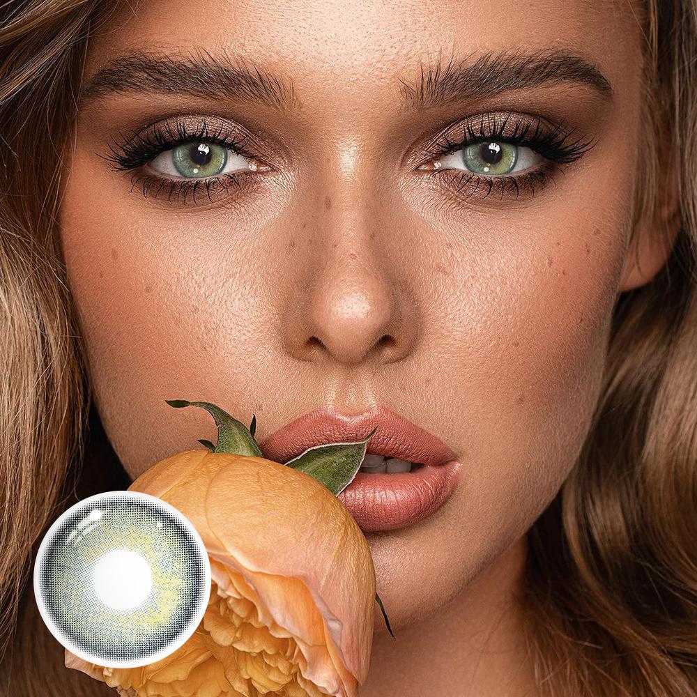 Pina Green Coloured Contact Lenses Secondary image