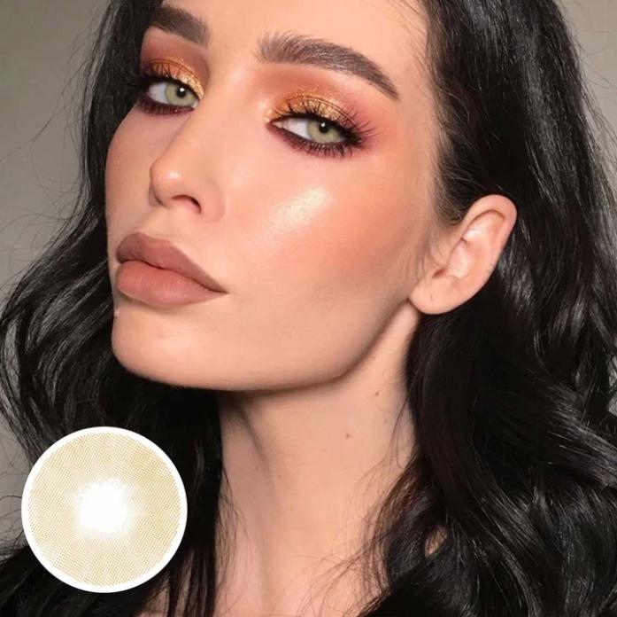Polar Light brown Prescription Coloured Contact Lenses Secondary image