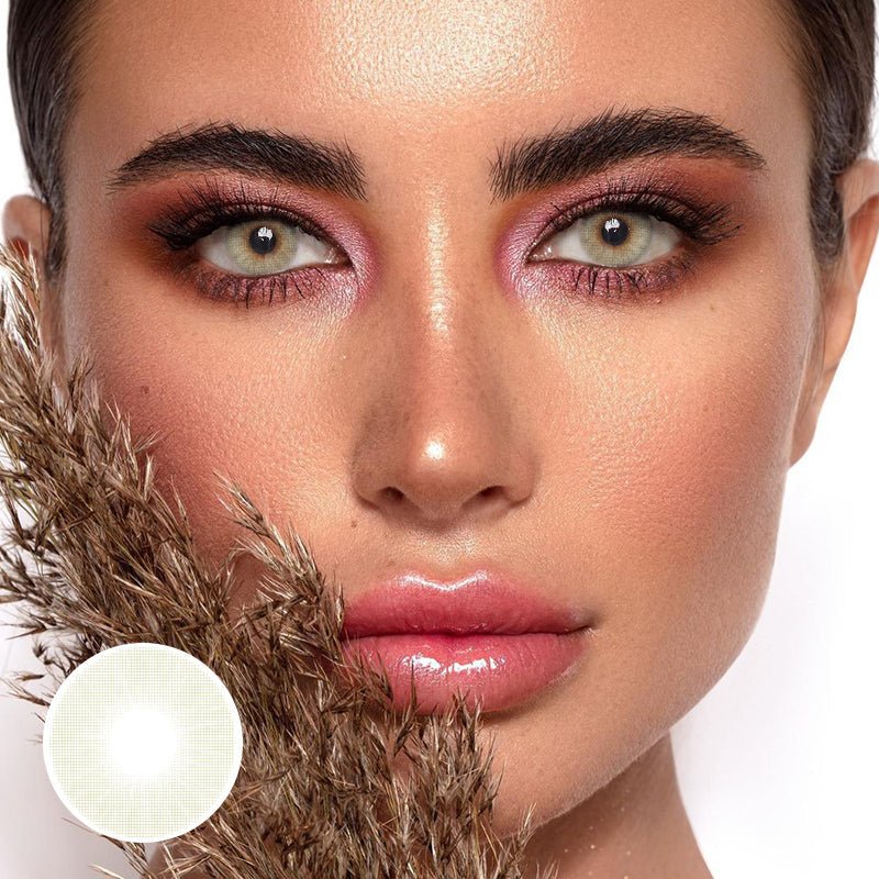 Polar Light Crystal  Khaki Prescription Coloured Contact Lenses Secondary image
