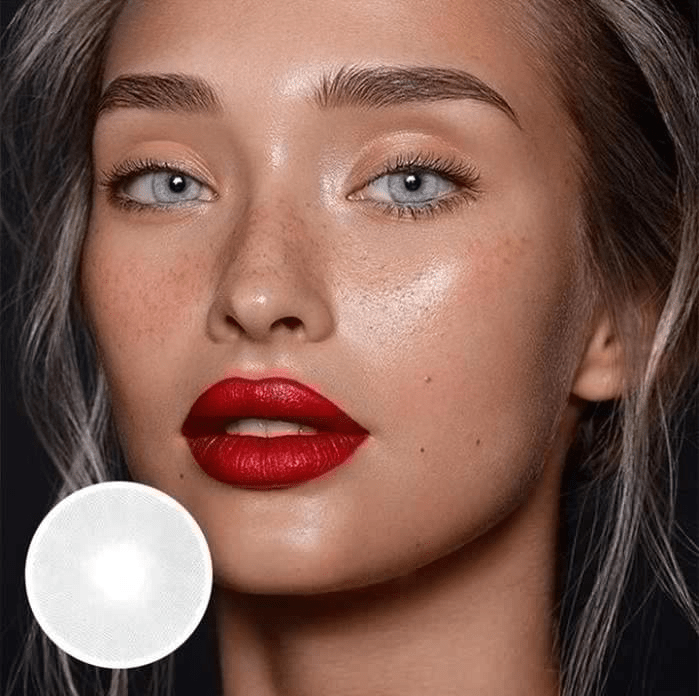 Polar Light gray Prescription Coloured Contact Lenses Secondary image