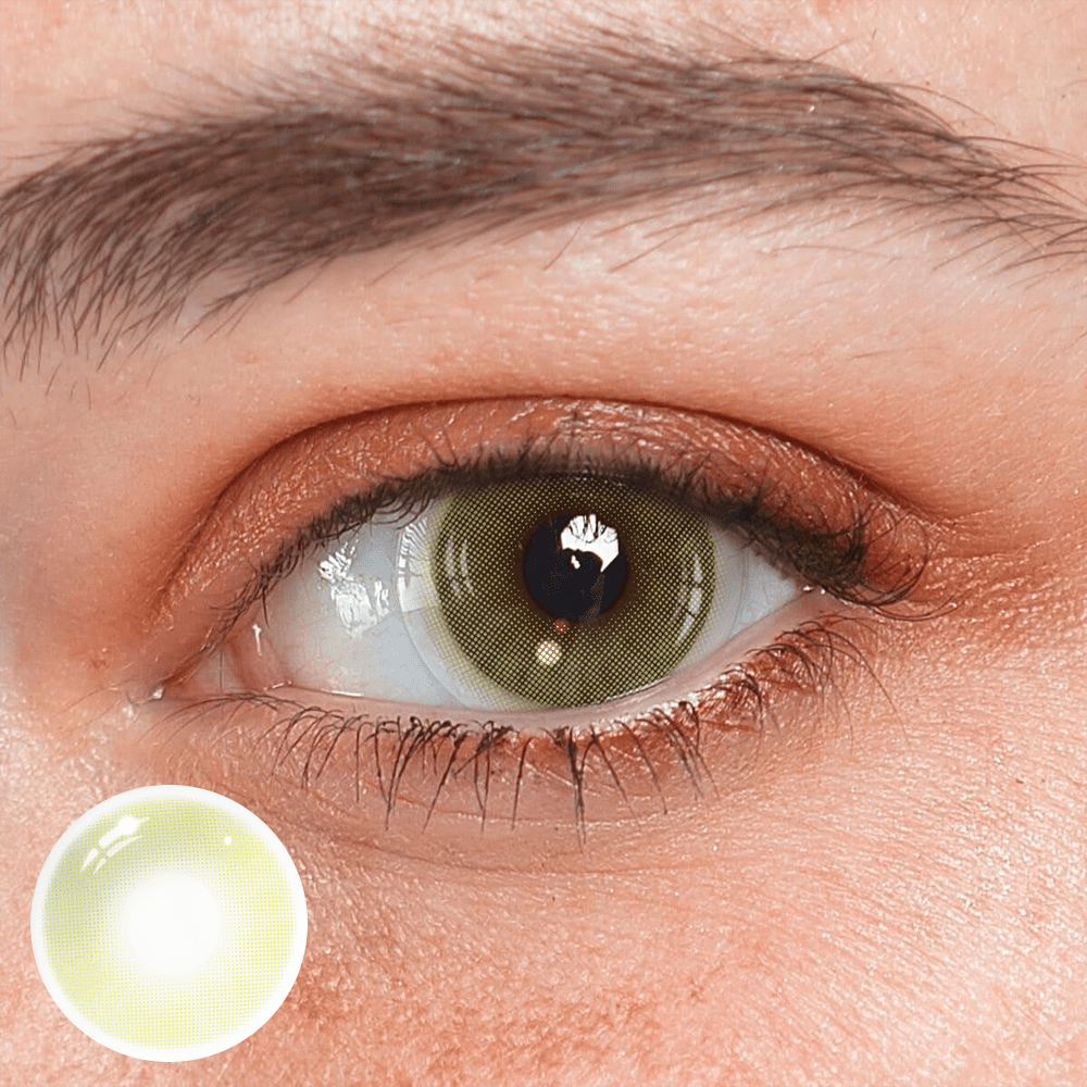 Polar Light Yellow green Coloured Contact Lenses - BEAUEYE (UK) Main image