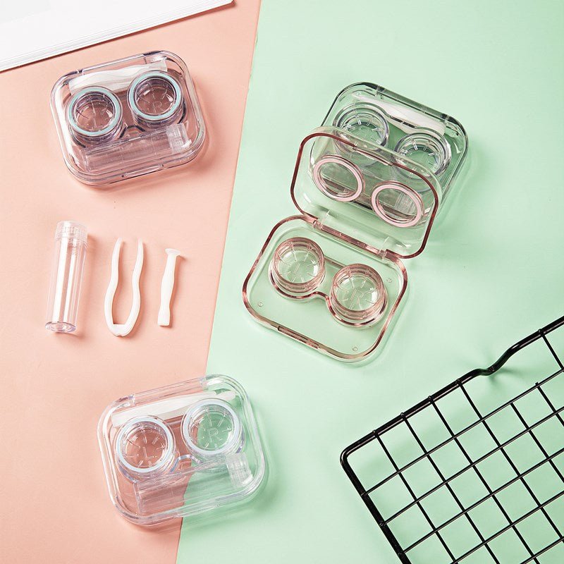 Portable Clear Mini Colored Contact Lens Case - BEAUEYE (UK) Main image