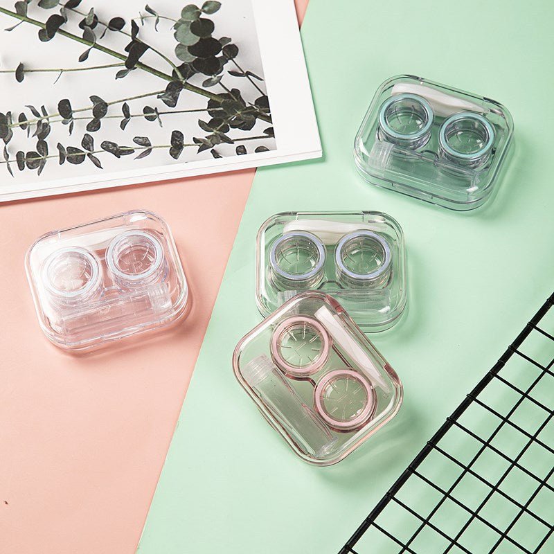 Portable Clear Mini Colored Contact Lens Case Secondary image