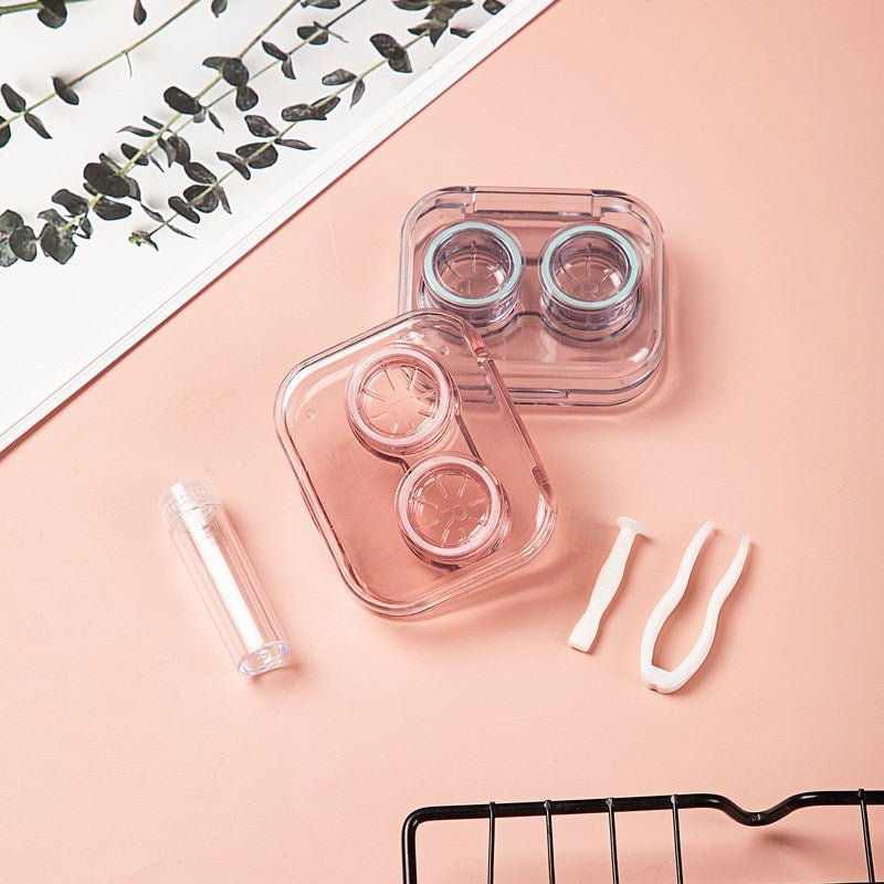 Portable Clear Mini Colored Contact Lens Case - BEAUEYE (UK)