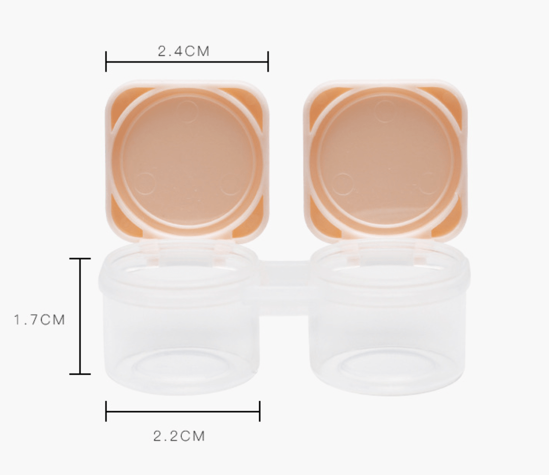 Portable flip cover Multicolor Colored Contact Lens Case - BEAUEYE (UK)