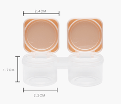 Portable flip cover Multicolor Colored Contact Lens Case - BEAUEYE (UK)