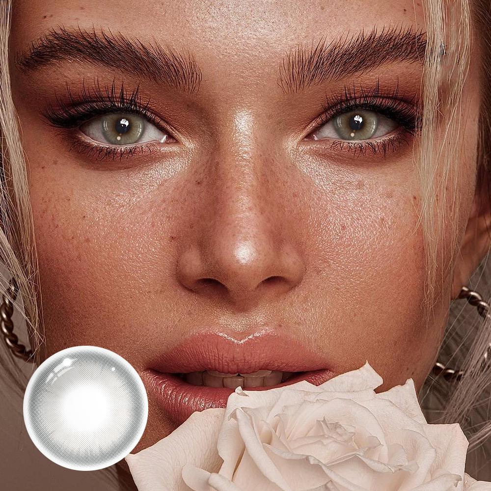 Posy Gray Coloured Contact Lenses Secondary image