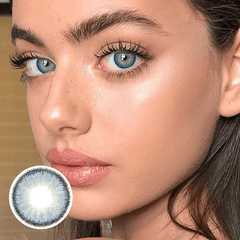 Premium Candy Blue Prescription Coloured Contact Lenses - BEAUEYE (UK)