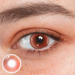 Cosplay Pudding Red Coloured Contact Lenses
