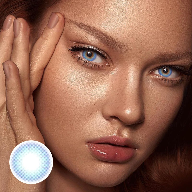 Pure Nature Blue Prescription Coloured Contact Lenses Secondary image