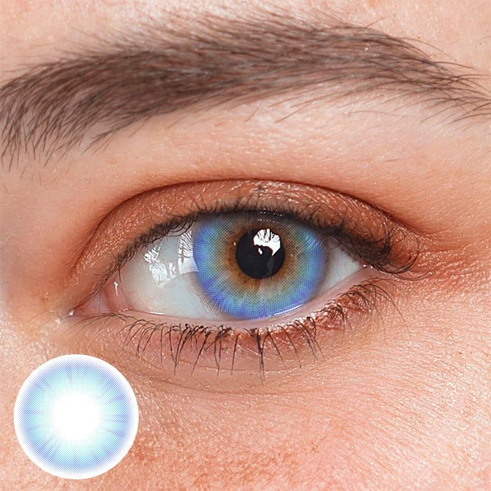 Pure Nature Blue Prescription Coloured Contact Lenses - BEAUEYE (UK) Main image
