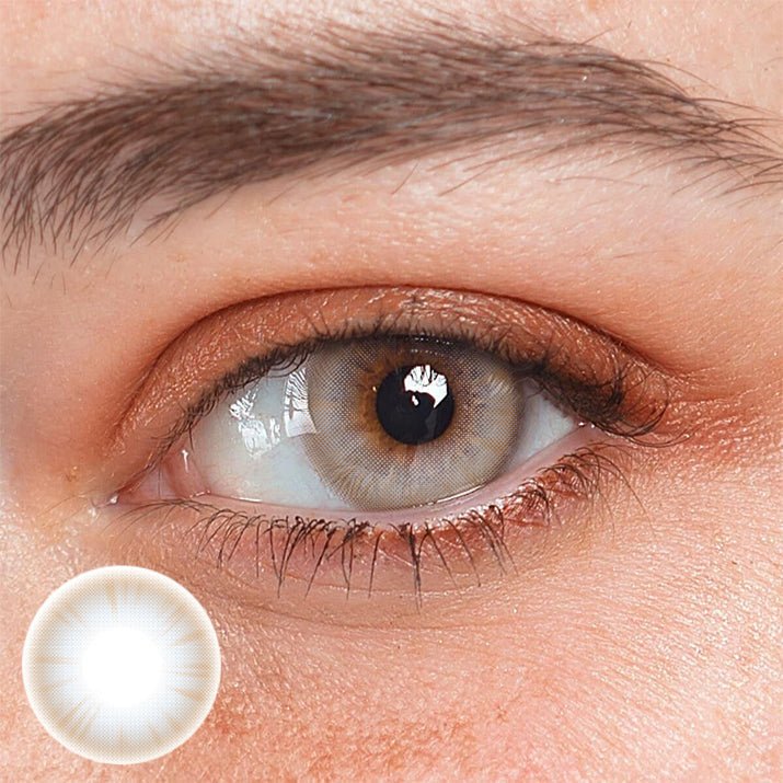Pure Nature Brown gray Prescription Coloured Contact Lenses - BEAUEYE (UK) Main image