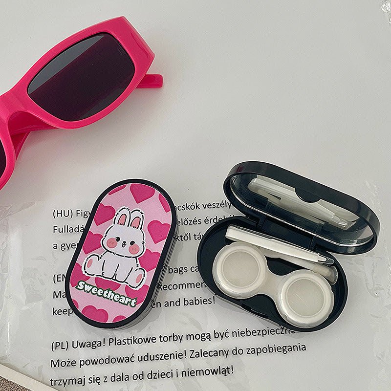 Rabbit Barbie Colored Contact Lens Case Secondary image