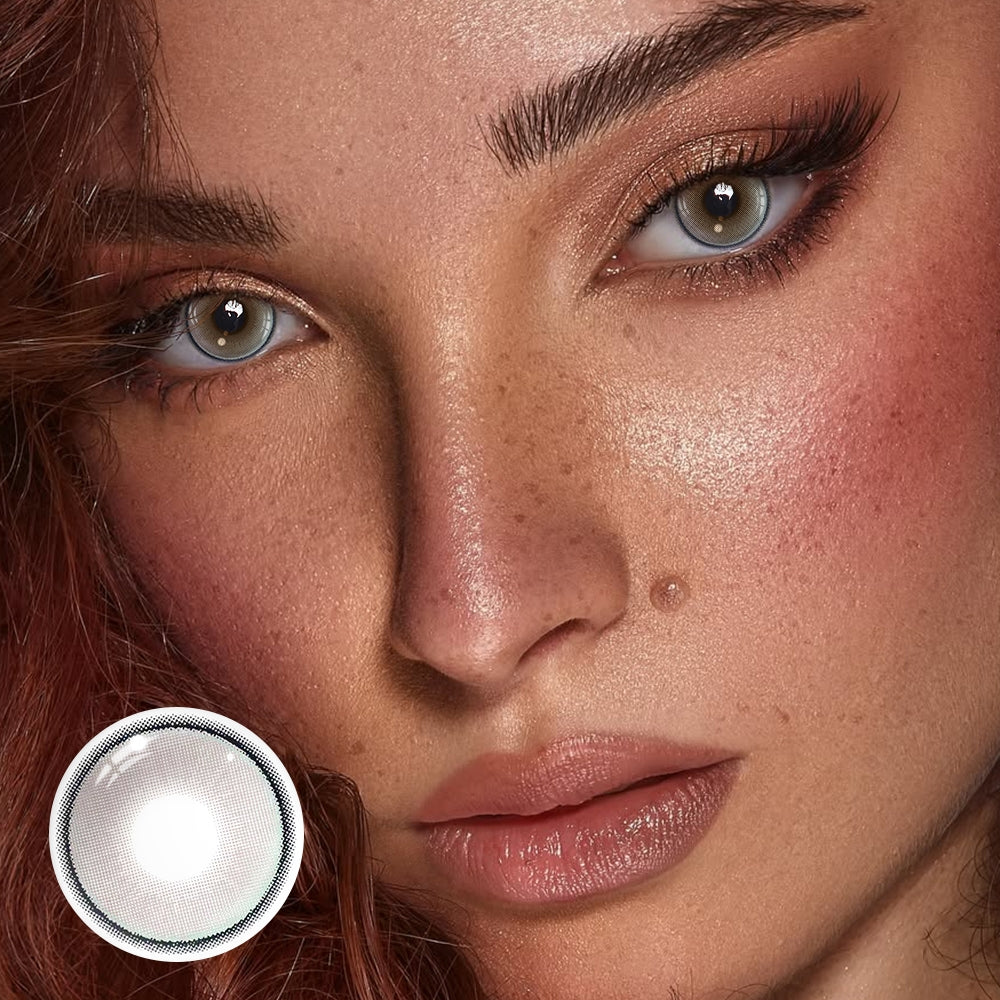 Aura Gray Coloured Contact Lenses Secondary image