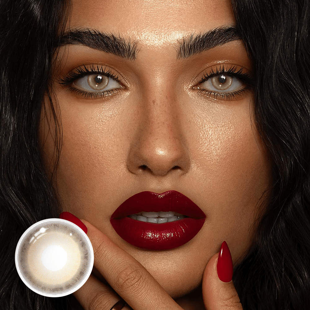 Realta Brown Coloured Contact Lenses Secondary image