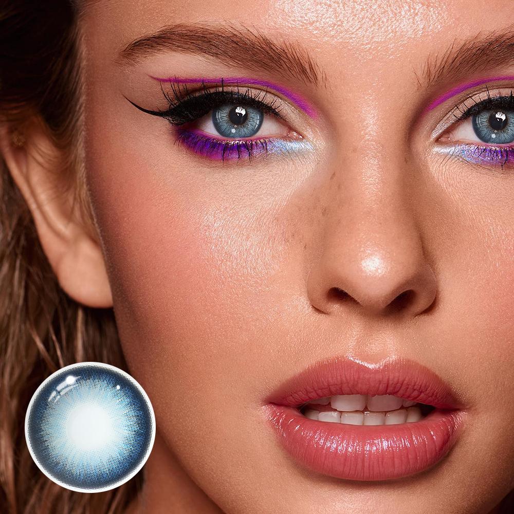Renata Blue Coloured Contact Lenses Secondary image