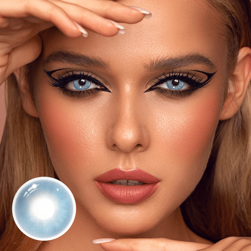 Rosemary Blue Coloured Contact Lenses Secondary image